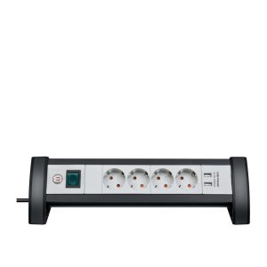 Brennenstuhl Premium-Office-Line extension socket USB 4-way jatkojohto työpöydälle