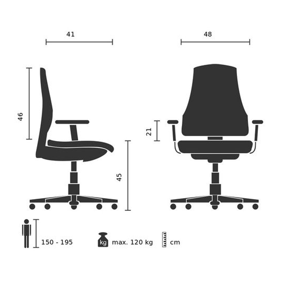 HJH Office Astona V keinonahka neuvottelutuoli - Image 13