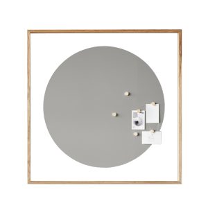 Lintex A01 kirjoitustaulu tammikehyksellä (pyöreä)