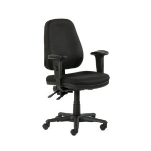 Toplux Team 9+työtuoli käsinojilla, musta