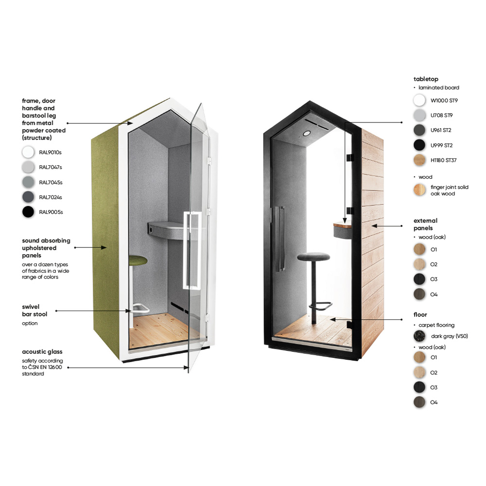Bejot Treehouse 1SG2 puhelinkoppi istuimella - Image 11