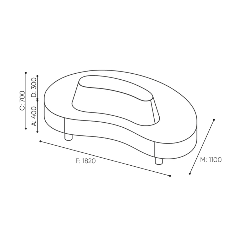 Bejot Nubi NBPO18IN aulasohva - Image 2