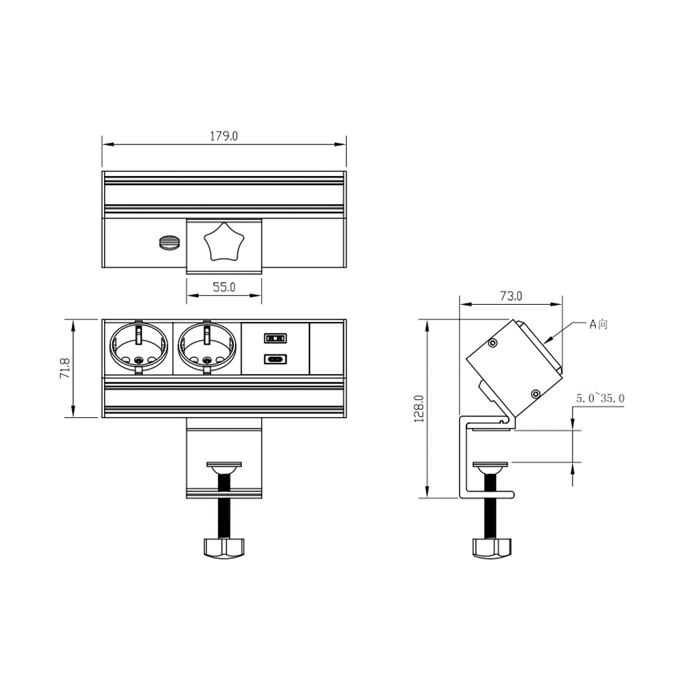SELECTed Watt Power Outlet pöytäpistorasia - Image 7