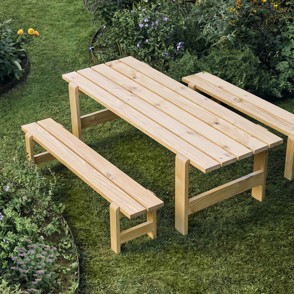 Hay Weekday Bench Table lacquered pinewood