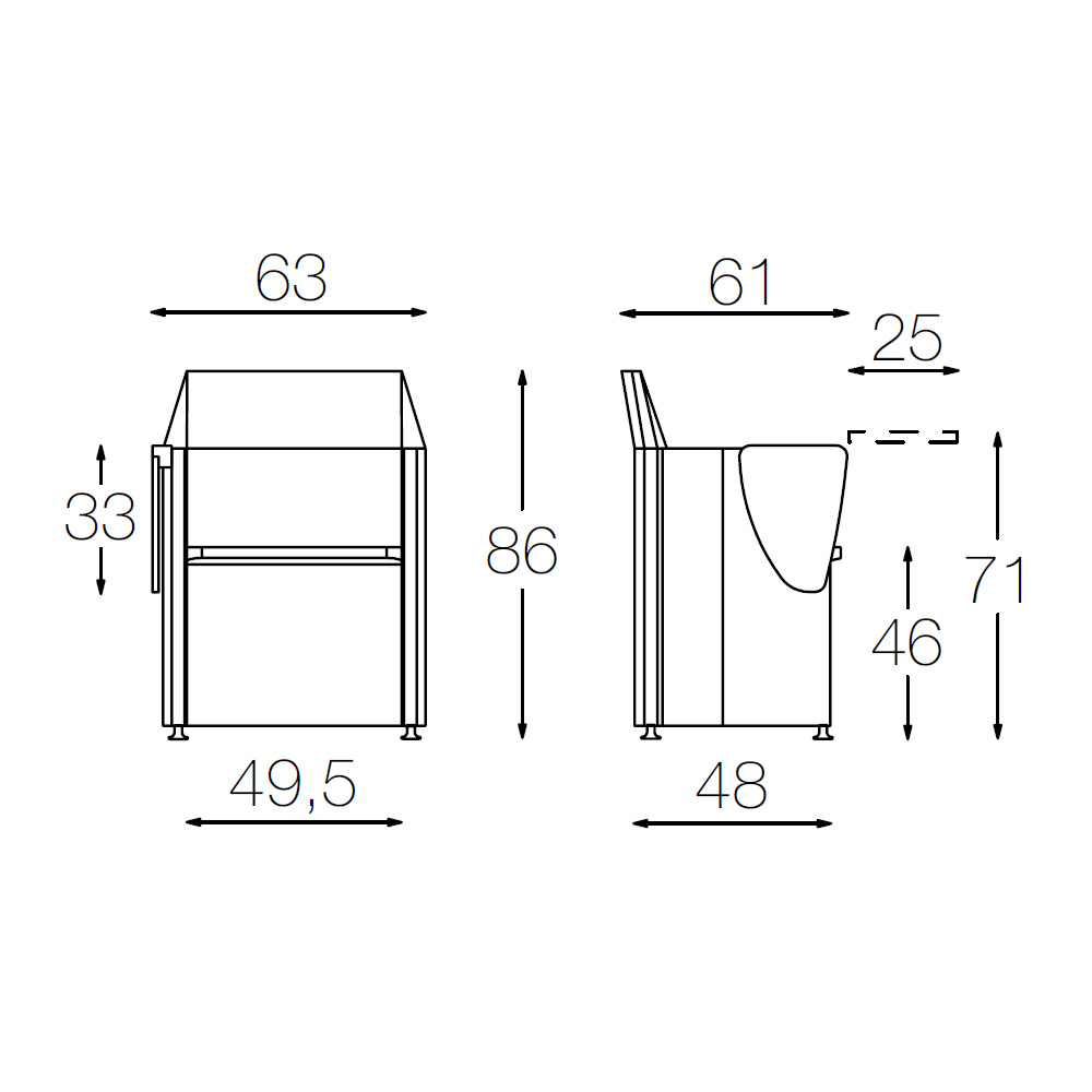 Diemme Origami ORTRPPE taittotuoli - Image 7