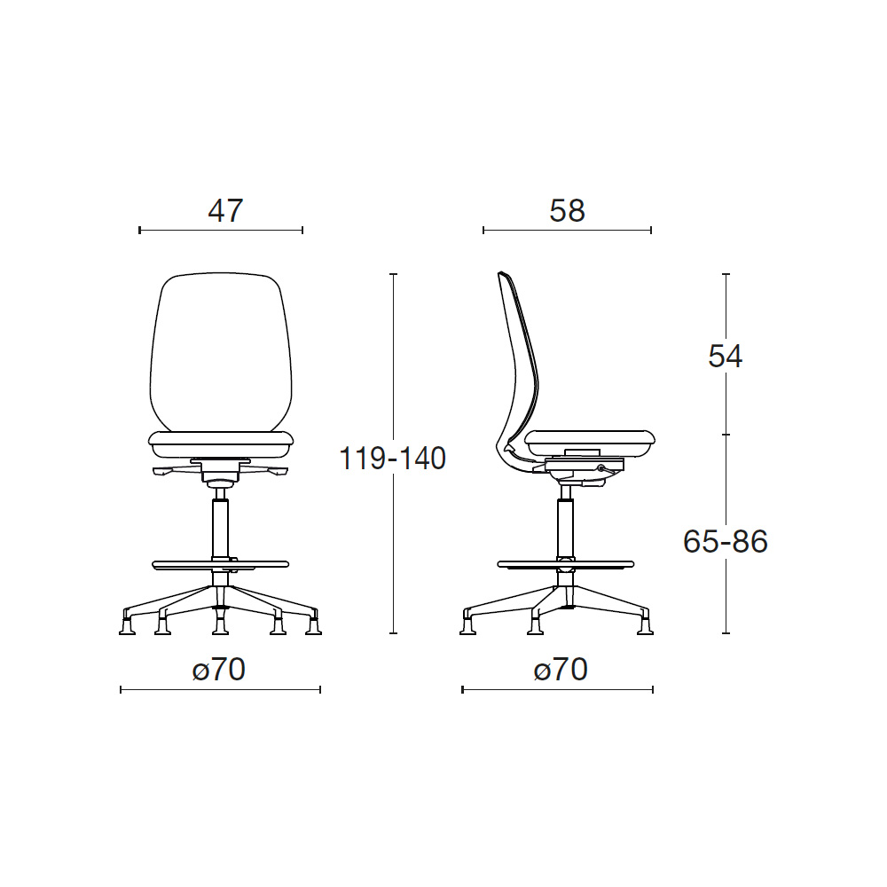 Diemme Skin SKKNFT korkea työtuoli - Image 5