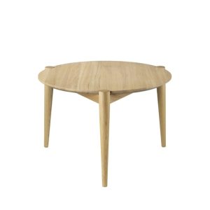 FDB Møbler D102 Søs pyöreä sohvapöytä Ø55 lakattu tammi