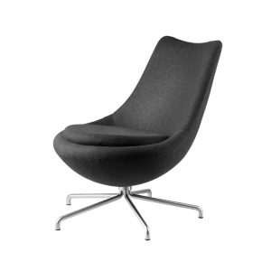 FDB Møbler L40 Bellamie nojatuoli harjattu teräs ristikko