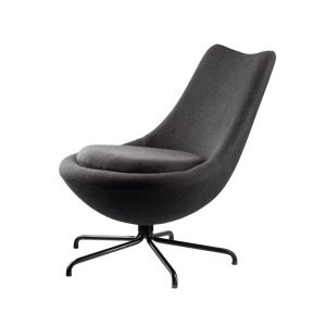 FDB Møbler L40 Bellamie nojatuoli musta ristikko