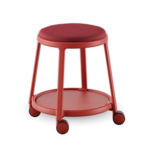 Infiniti Round&Roll Stool Upholstered Seat Fixed jakkara