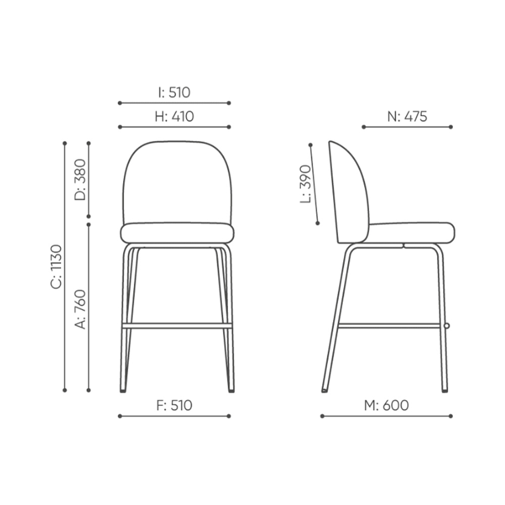 Bejot Flos FSKH korkea baarituoli - Image 5