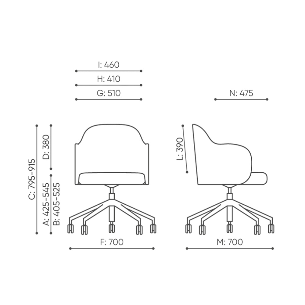 Bejot Flos FSKP5R neuvottelutuoli - Image 7